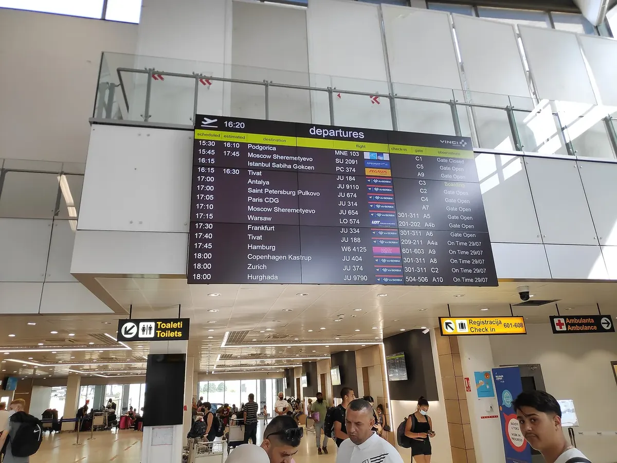 贝尔格莱德尼古拉·特斯拉机场 Belgrade Nikola Tesla Airport 返程